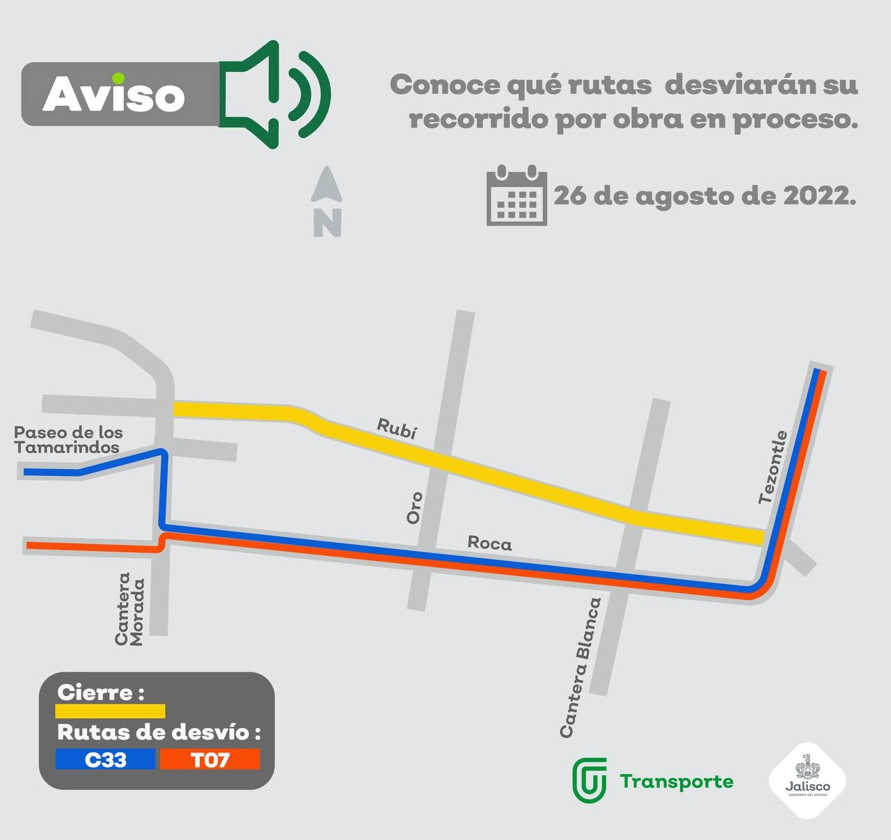 Cambian derrotero nueve rutas al norte de Zapopan - El Diario NTR | NTR ...